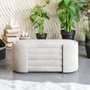 Atelier Del Sofa Banco Crema 105x42x42 cm Espuma Gris 28 DNS Espuma Blanca 14 DNS